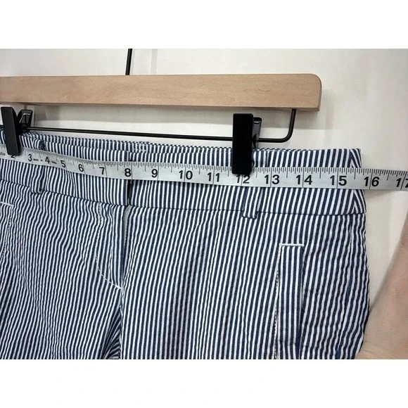 Loft Marissa Seer Sucker Pinstripe pants (size 0) - Picture 9 of 10